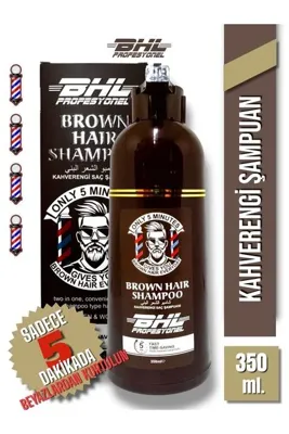 BHL Profesyonel Brown Hair Shampoo Kahverengi Şampuan / Saç Sakal Beyaz Kapatıcı Şampuan 350ml.