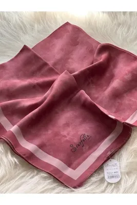 scarfella Bulut desen 90x90 cm mevsimlik soft eşarp