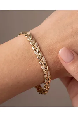 XUPING JEWELRY YAPRAK MODEL TAŞLI MODEL BİLEKLİK