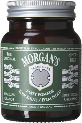 Morgan's Low Shine Matt Pomade -Sert Tutuş, Mat Saç Şekillendirici Pomad ( LABEL) 100 gr