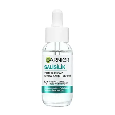 Garnier 7 Day Clinical Salisilik Sivilce Karşıtı Serum 30ml 7% Niasinamid, Gliserin, Laktik Asit , Vegan 3600542658195-11169