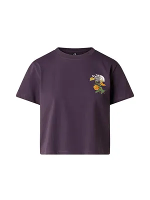 The North Face Flora Embro Regular Kadın Mor Tişört