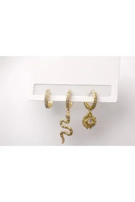 aryaaccesories Üçlü set küpe