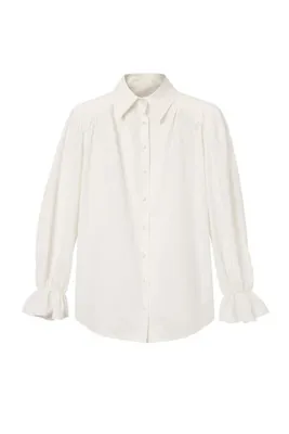 Trendyol Modest Beyaz Oversize Poplin Ekose / Kareli Dokuma Alt&Üst Tesettür Gömlek TCTAW27TG00026