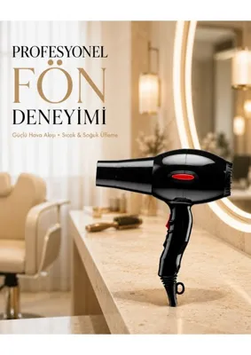 Dolozena Yüksek Performanslı 2200 Watt Saç Kurutma Makinesi Ac Motorlu