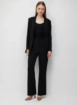 Mizalle Siyah Kadın Pantolon M1MZ1010130199