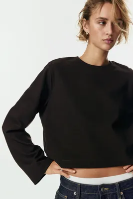 H&M Kısa İnterlok Üst
