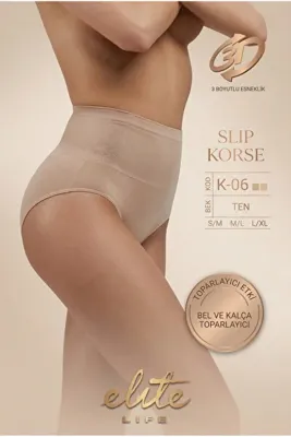 Elite Life Kadın Bel ve Kalça Toparlayıcı Yüksek Bel Külot Slip Korse