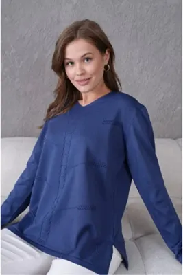 NOBLE STORE Anne Triko Mevsimlik V Yaka Kazak noble