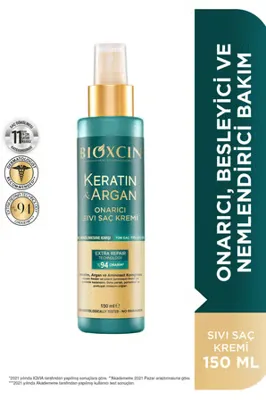 Bioxcin Keratin & Argan Onarıcı Sıvı Saç Bakım Kremi 150ml
