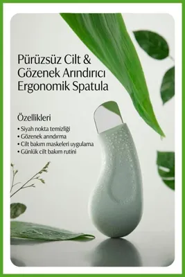 Nera Classy Siyah Nokta; Ölü Deri Temizleme Aleti, Ergonomik Gözenek Arındırıcı Yüz Spatulası