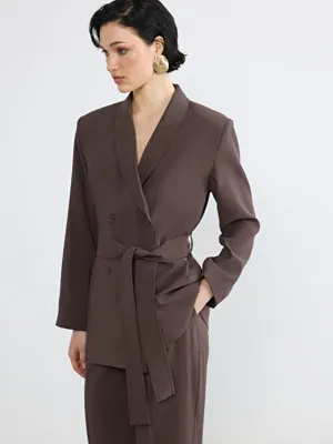 Soulife Kruvaze Yaka Kadın Blazer Ceket