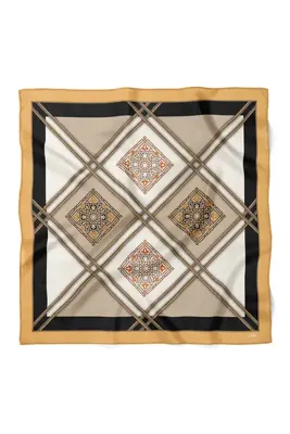 nehir eşarp Eşarp Desen Fular Bandana 70x70 Cm