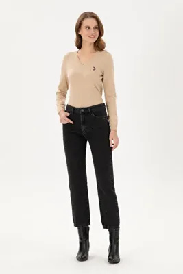 U.S. Polo Assn. Kadın Siyah Jean Pantolon 50295984-DN0027