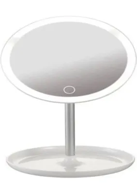 Uravas Store Ergonomik Yuvarlak Masa Üstü LED Makyaj