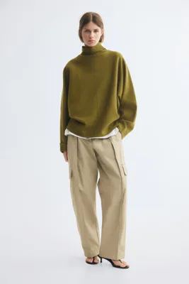 H&M Yarım Balıkçı Yakalı Oversize Kazak