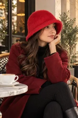 laviyonsa Kaşmir kova model lüks sakallı şapka