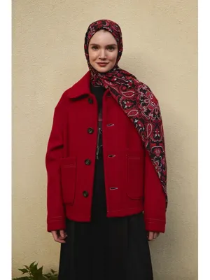 QEF Deluxe Şal Red Love