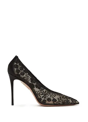 Valentino Garavani Siyah Fiyonk Detaylı Deri Stiletto