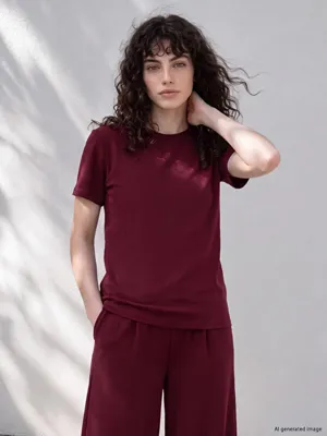 LCW Petite Soft Touch Kadın Tişört