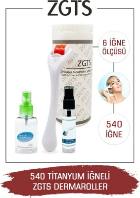 Zgts Dermaroller 0.25 Mm Titanyum 540 Iğneli Derma Roller