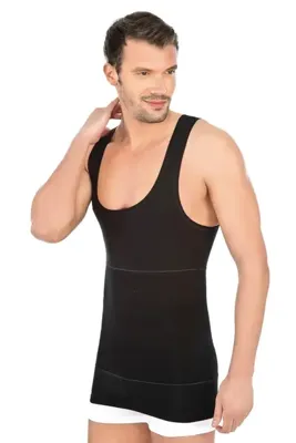 Marche Bien Siyah MI Emay 1400 Modal Cotton Erkek Atlet Korse