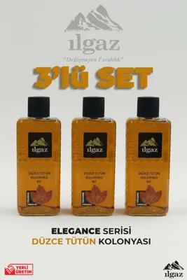 ilgaz Ilgaz Düzce Tütün Kolonyası 3'lü Set 80 Derece 400 Ml Elegance Series