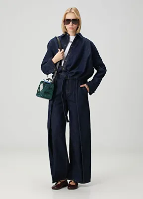 Loewe Koyu Mavi Jean Pantolon