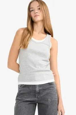 Defacto Regular Fit V Yaka Fitilli Kaşkorse Atlet G3012AX25AU