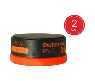 Morfose Prohair X5 Men Wax Strong Hold Turuncu 150 ml X 2  Adet
