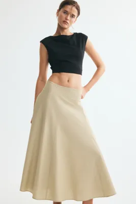 H&M Pamuklu Kloş Etek