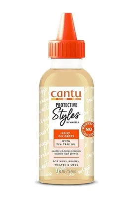 Cantu Angela'dan Cantu Koruyucu Stiller | Günlük Saç Bakım Yağı 59 mL- Peruk, Örgülü, Rasta, Postiş, Kıvırcık Saç
