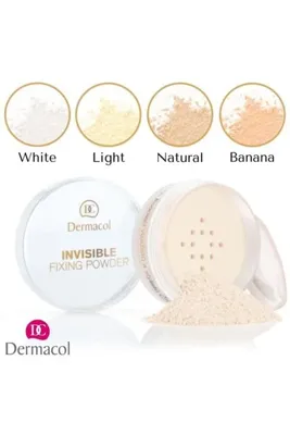 Dermacol Invisible Fixing Powde-Transparan Toz Kalıcı Kadifemsi Sabitleyici Şeffaf Bitiş Pudra WHITE