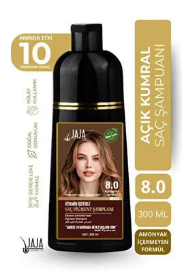 Jaja Vitamin İçerikli Saç Pigment Şampuanı Unisex 300 Ml 8.0 Açık Kumral