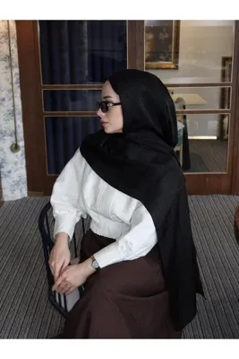 Jawel Ceylan Desenli Jakarlı Şal