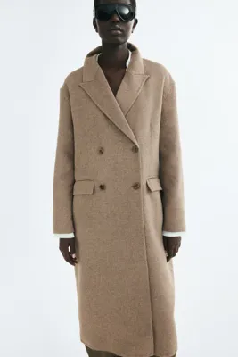 H&M El Yapımı Kruvaze Kaban