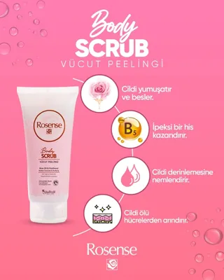 Rosense Body Scrub Rose Vücut Peelingi