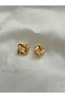 Lavian Accessories Hailey Serisi Juda Gold Küpe
