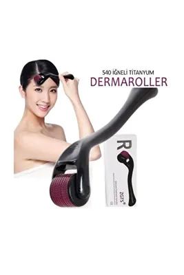 Genel Markalar 0.75mm Zgts Dermaroller Masaj Aleti 540 Iğneli Mavi Su Serum Tarağı Saç, Yüz, Vücut