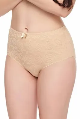 Belinay 0299 Çiçek Dokulu Külot Ten XXL