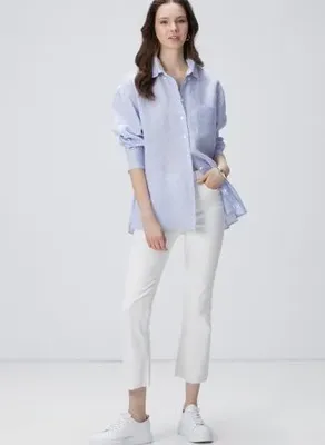 Network Ekru Kadın Basic Denim Pantolon 1095093