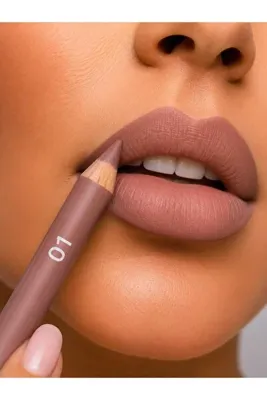 VitaMood Yaşam 12'li Dudak Kalemi Seti | Kalın Uçlu Mat Lip Liner, Yumuşak Sürüm, 01-12 Renk