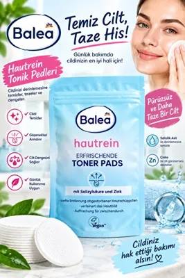 BALEA Akne oluşumunu engeleyen temizleme mendili