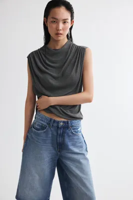 H&M Drapeli Triko Üst