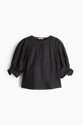 H&M Kabarık Kollu Bluz
