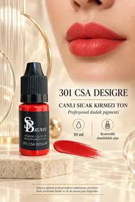 SB rows Profesyonel Kalıcı Makyaj Dudak Pigmenti 10 ml – Mikropigmentasyon Dudak Renklendirme Boyası