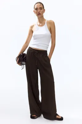 H&M Düz Paçalı Pull-on Pantolon