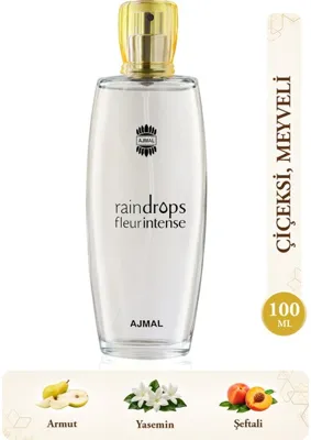 Ajmal Raindrops Fleur Intense Edp Kadın Parfüm 100 ml | Çiçeksi ve Miskli | Armut, Yasemin, Orkide, Sandal Ağacı