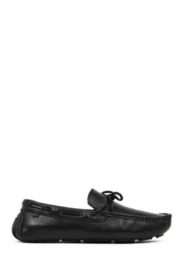 Derimod Erkek Siyah Deri Casual Loafer 26SFD602118