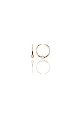 Söğütlü Silver Gümüş 12 Mm Mini Sade Toplu Halka Küpe Sgtl11288rodaj